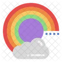 Arco Iris Gay Clima Icono