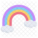 Arco Iris Nube Colorido Icon