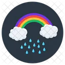 Rainbow Clima Espectro De Colores Icono