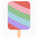 Paleta helada del arcoiris  Icono