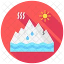 Arctic Melting Global Warming Sea Level Rise Icon