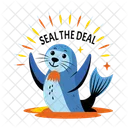 Arctic Seal Happy Animal Icon