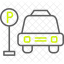 Area Car Cartoon Icon