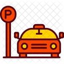 Area Car Cartoon Icon