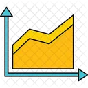 Area Chart Data Visualization Trend Analysis Icon