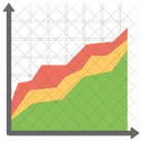 Area Chart Area Graph Graphical Representation Icon