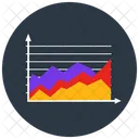 Area Chart Area Graph Data Analytics Icon
