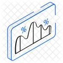 Area Chart Graph Business Chart アイコン