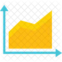 Area Chart Data Visualization Trend Analysis Icon