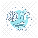 Route Aviation Airspace Icon