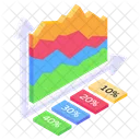 산 차트 데이터 차트 비즈니스 그래프 아이콘