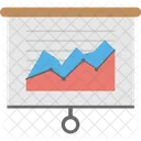 Area Graph Presentation  Icon