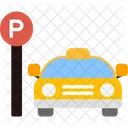 Area Car Cartoon Icon