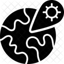 Ubicacion Mundial Del Virus Icono
