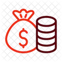 Argent Finance Monnaie Icône
