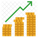 La Croissance De Largent Pieces Piece De Monnaie Icône