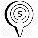 Emplacement De Largent Localisation Gps Icône
