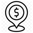 Emplacement De Largent Localisation Gps Icône