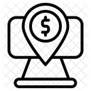 Emplacement De Largent Localisation Gps Icône