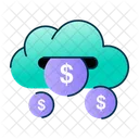 Argent En Nuage Nuage Dollar En Nuage Icon