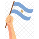 Argentina Hand Holding Nation Symbol Icon