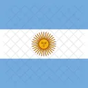 Argentine Republic Flag Country Icon
