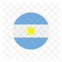 Argentinien Landesflagge Flagge Symbol