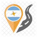 Argentinien Flagge Symbol