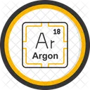 Argon Preodic Table Preodic Elements Icon
