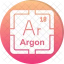 Argon Preodic Table Preodic Elements Icono