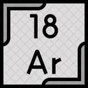 Argon Periodic Table Chemistry Icon