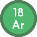 Argon Periodic Table Chemistry Icon