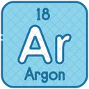 Argonio Quimica Tabela Periodica Ícone