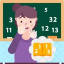 Arithmophobia Fear Of Numbers Icon