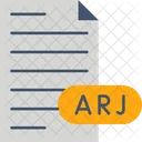 Arj Compressed File File File Type Icon