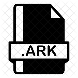 Ark File Icon - Download in Glyph Style