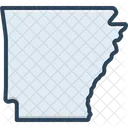 Arkansas Map Border Icon