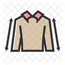 Arm Measurement Sleeve Fit Arm Length Icon