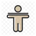 Arm Span Reach Measurement Wing Length Icon