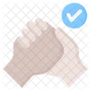 Arm Wrestling Strength Support Icon