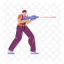 Laser Tag Jogo Ícone
