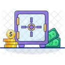 Casillero Caja Fuerte Seguridad Icono