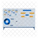 Dashboard Flussdiagramm Geschaft Symbol