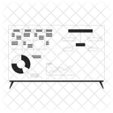 Dashboard Flussdiagramm Geschaft Symbol