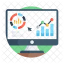 Datendiagramm Online Daten Datenanalyse Symbol