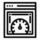 Dashboard Seitengeschwindigkeitstest Webgeschwindigkeit Symbol