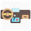 Armaturenbrett Digitalanzeige Elektroauto Symbol