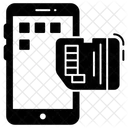 Armazenamento De Telefone Cartao De Memoria Armazenamento De Dados Ícone