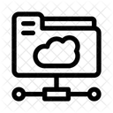 Armazenamento Em Nuvem Pasta Em Nuvem Armazenamento De Dados Icon
