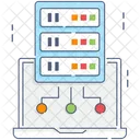 Servidor De Dados On Line Sql Banco De Dados Digital Ícone